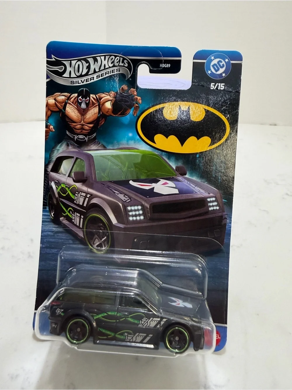 Batman Green Accent Black Die-Cast Car